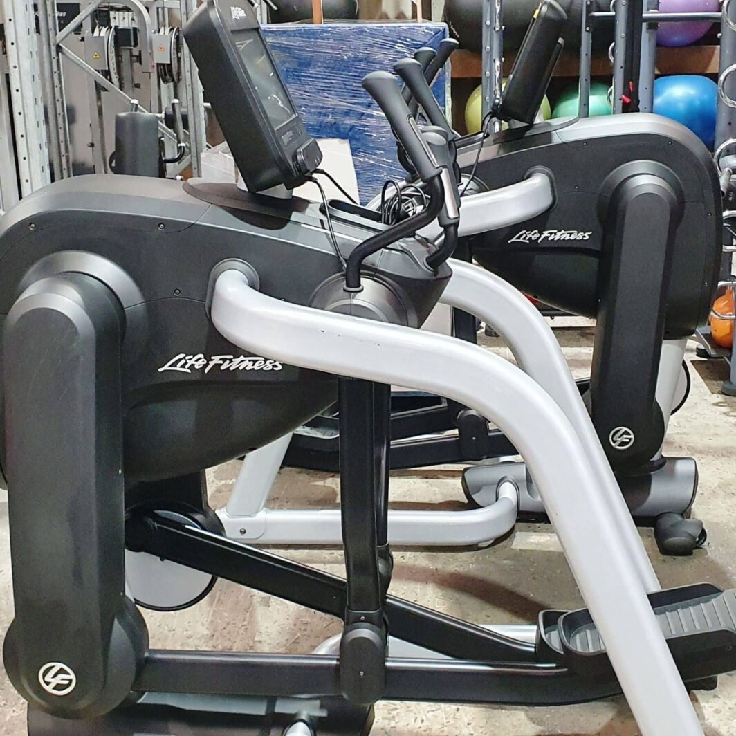 Life Fitness Flexstrider with Discover SE ex gym equipment for sale